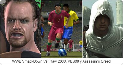 Smackdown, PES 2008 y Assassin’s Creed, los más vendidos en noviembre