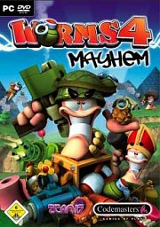 Car�tula oficial de Worms 4: Mayhem PC