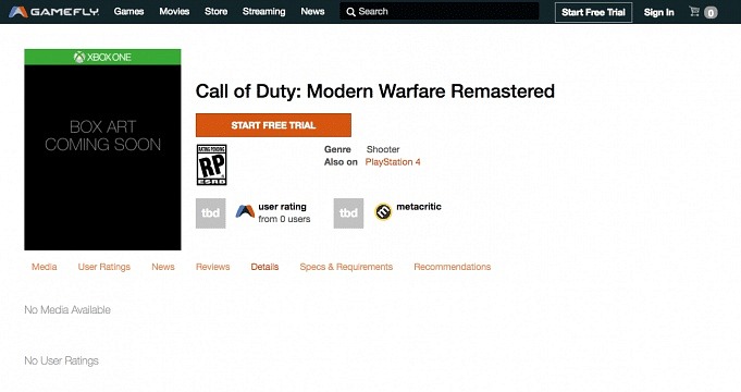 Call of Duty: Modern Warfare Remastered Call of Duty: Modern Warfare Remastered