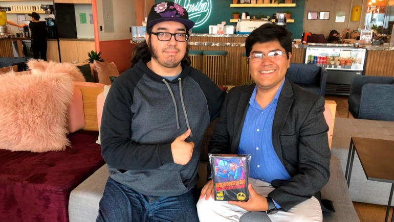 Hugo García y Manuel Cabrera del estudio Golden Pie durante sus visitas a las oficinas de la redacción de 3DJuegosMX Hugo García y Manuel Cabrera del estudio Golden Pie durante sus visitas a las oficinas de la redacción de 3DJuegosMX