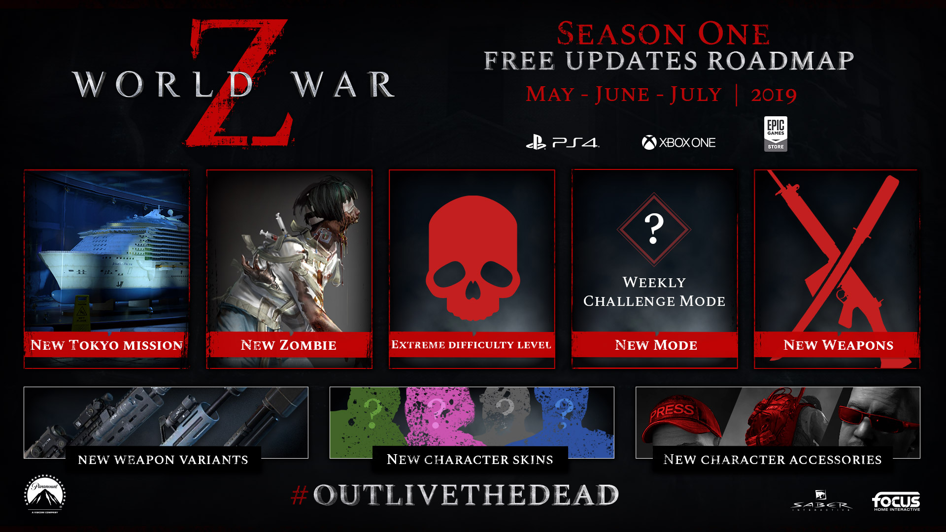 World War Z estrena gratis su primera gran actualización ¡La guerra continúa en Tokio!