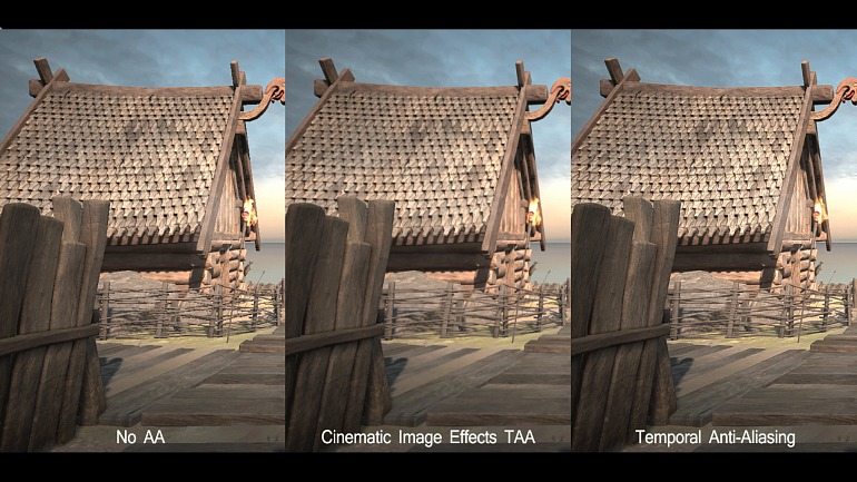Aquí podemos ver diferentes efectos de anti-aliasing. Aquí podemos ver diferentes efectos de anti-aliasing.