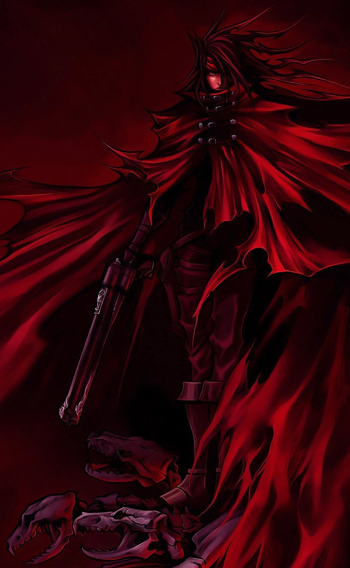Vincent Valentine en Dirge of Cerberus. El juego no era gran cosa, pero todos recordamos la inmensa capa del “vampiro”.