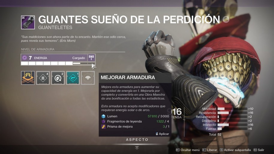 Destiny 2 apuesta por la acción por encima de todo, pero las armaduras 2.0 le dieron nuevo sentido a la progresión.