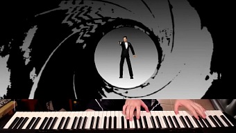 El primer nivel del clásico Golden Eye terminado... ¡Con un piano!