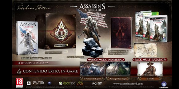Ediciones especiales de Assassin's Creed 3 Ediciones especiales de Assassin's Creed 3