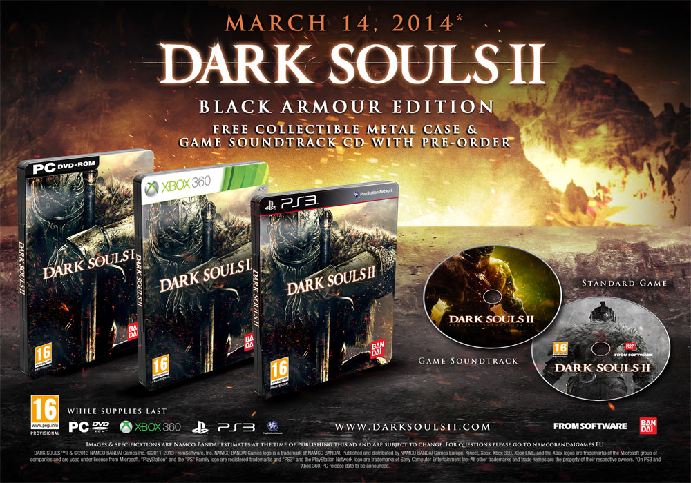 Dark Souls II concreta el lanzamiento de sus versiones de consolas en Europa el día 14 de marzo de 2014